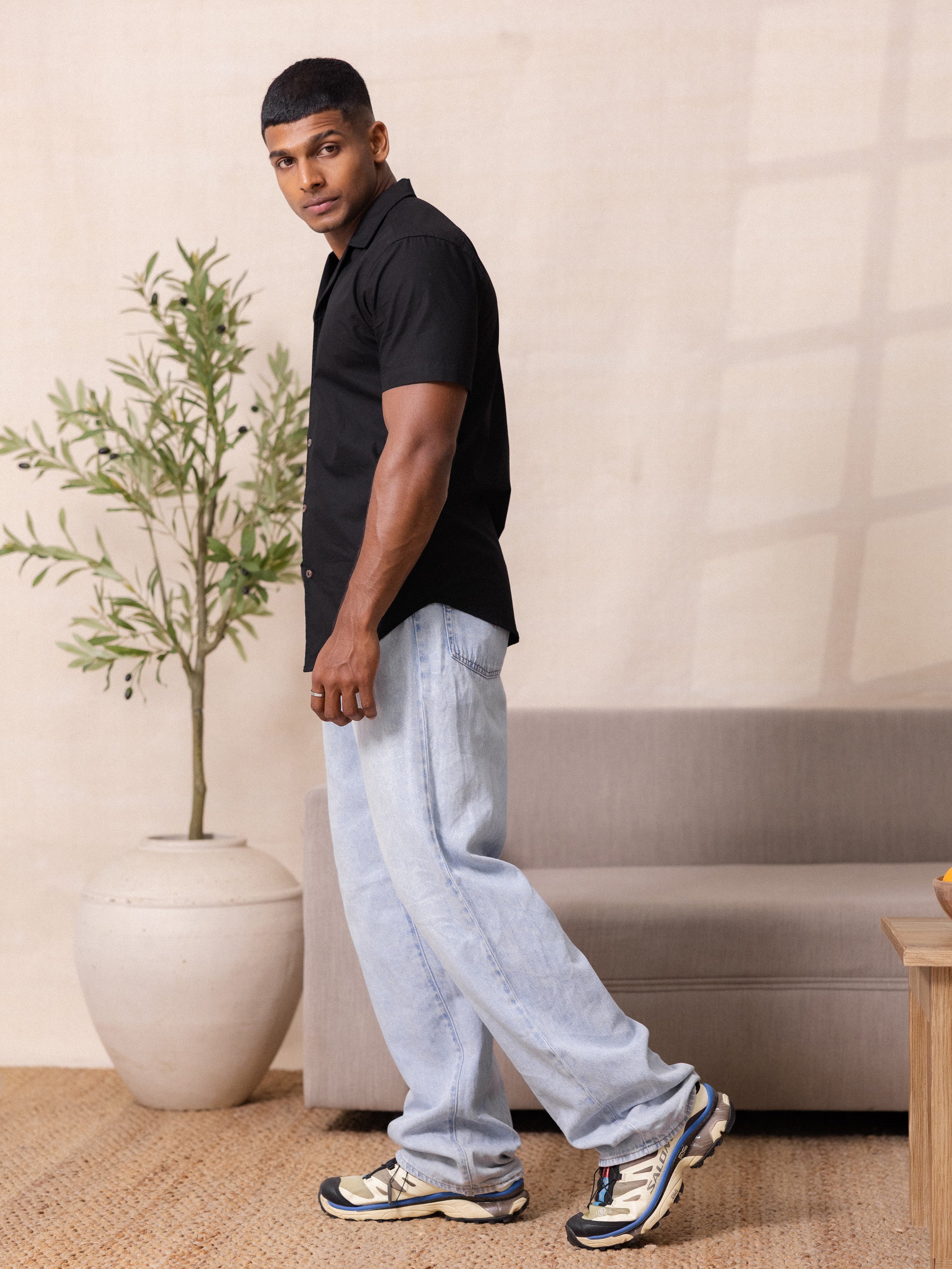 Slim fit short sleeve shirt