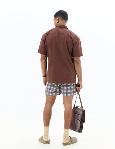 Regular fit camp collar shirt