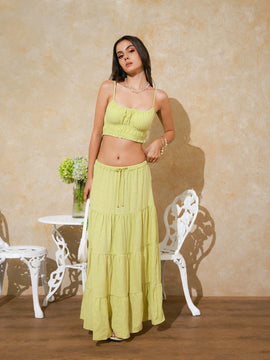 Tiered Maxi Skirt