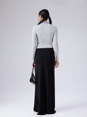 Daphne Collar Detailed Long Sleeved Top