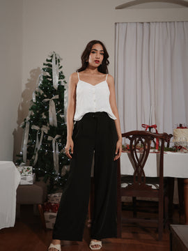 Double Pleat Detailed High Waist Pant