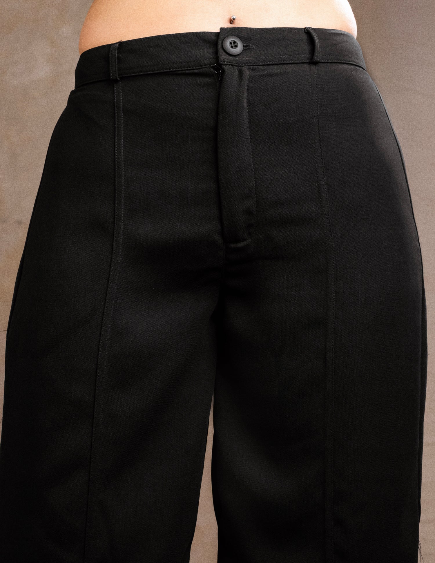 Pintuck Detail Wide Leg Pant