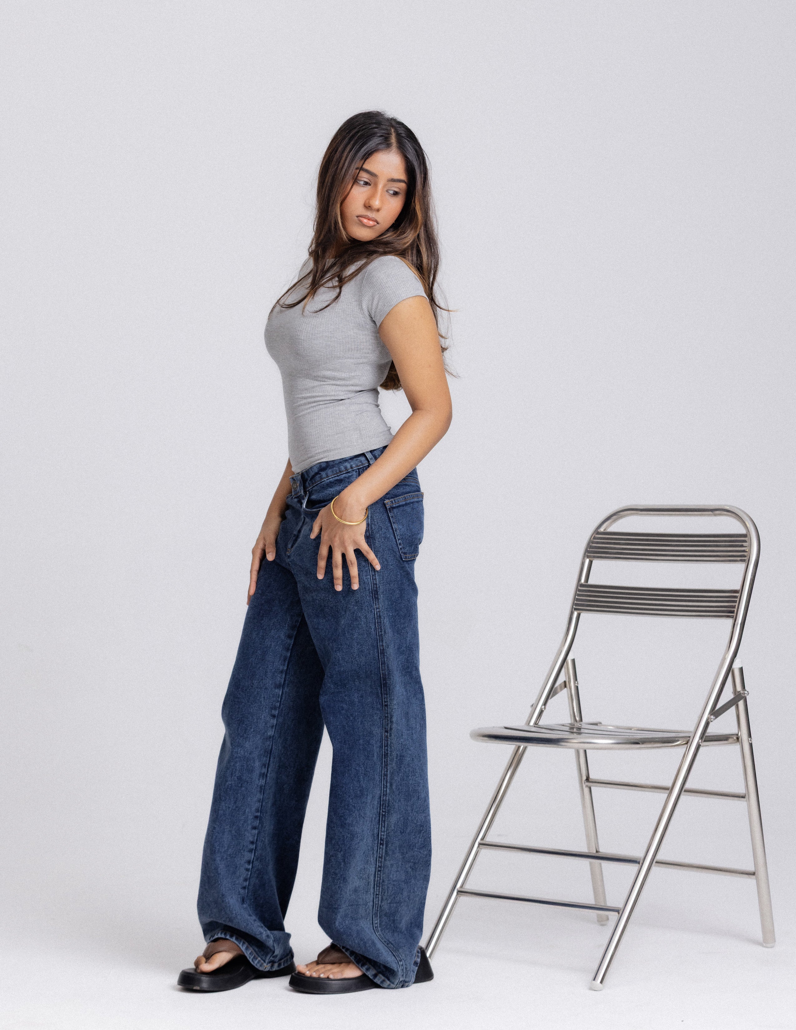Rue High Neck Fitted Top