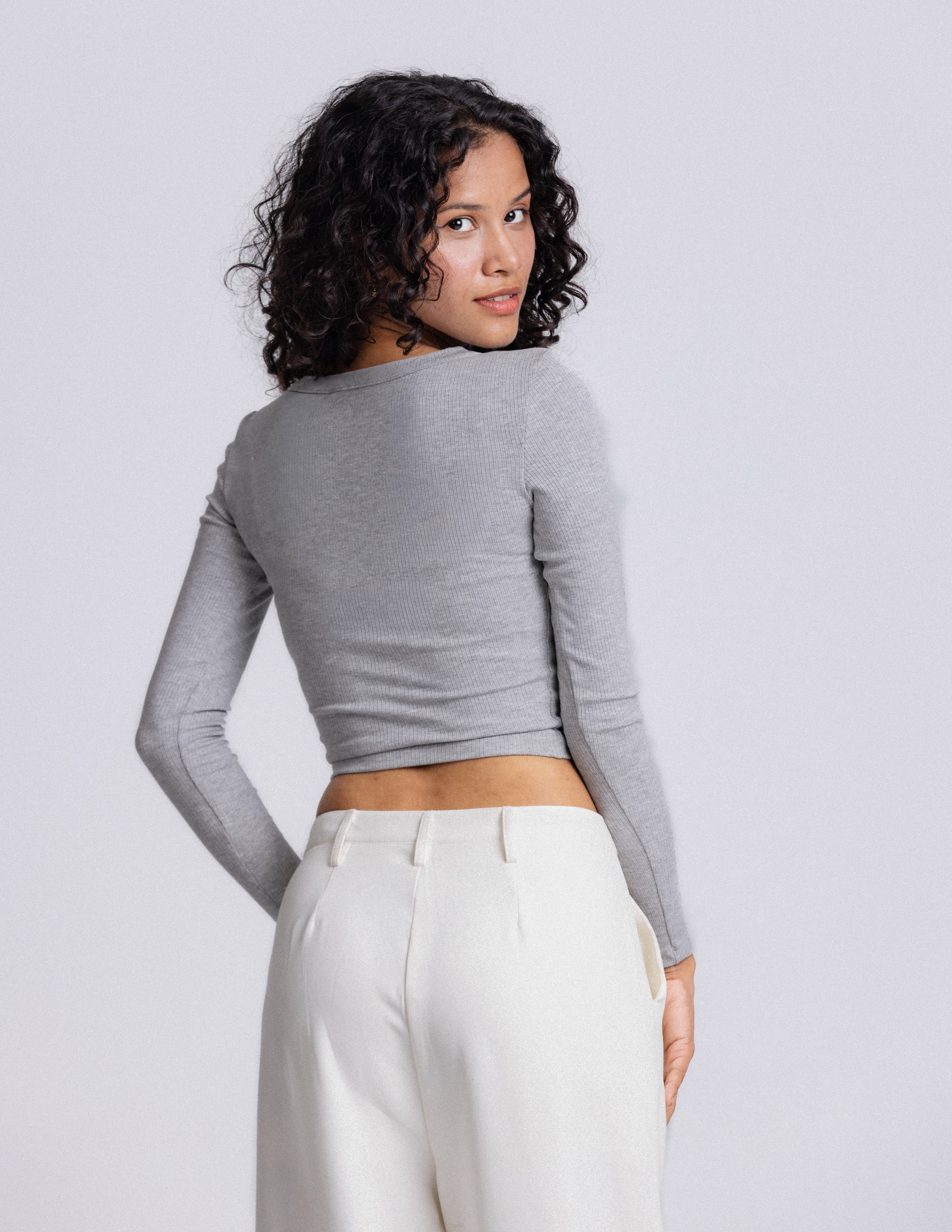 Ivy Long Sleeved Fitted Top