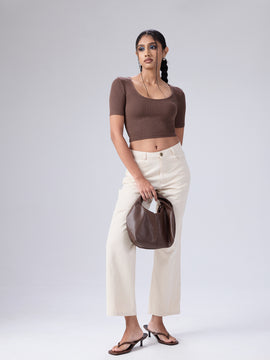 Nora Round Neck Short Sleeved Top