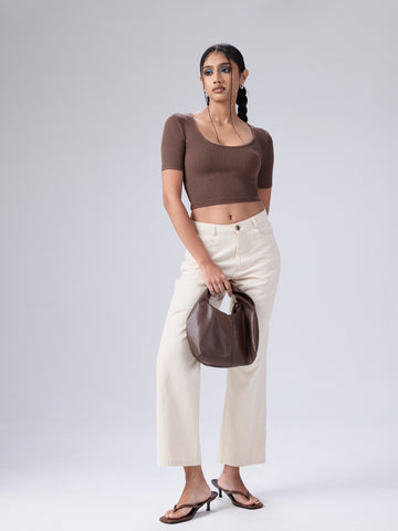 Nora Round Neck Short Sleeved Top