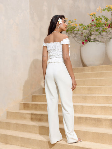 High Waist Straight Leg Pant