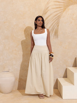 Halter Neck Ribbed Top