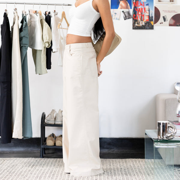 Low Waist  Wide Leg Pant