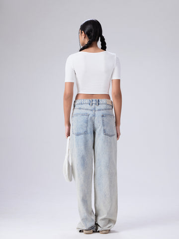 Nora Round Neck Short Sleeved Top