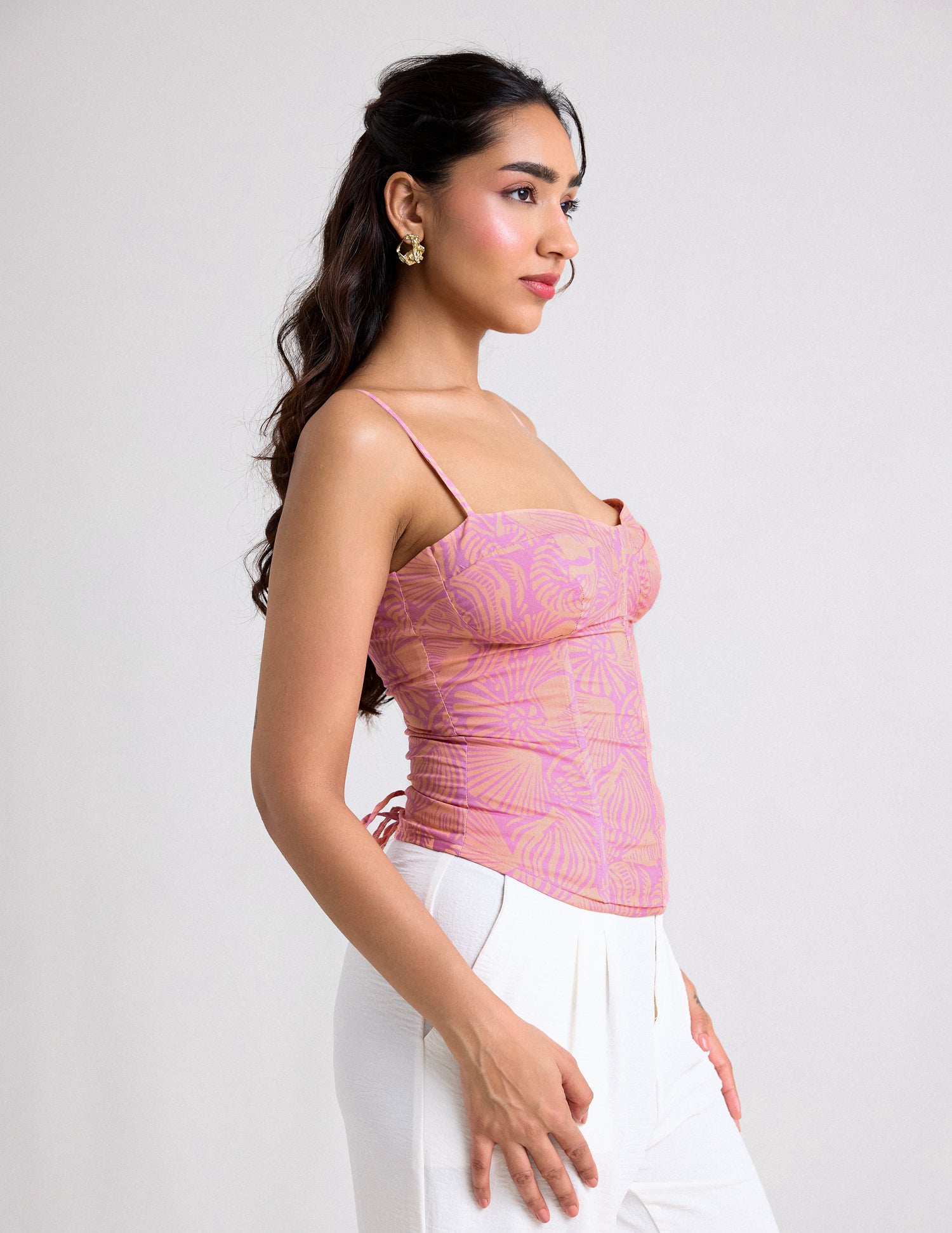 Printed Corset Top