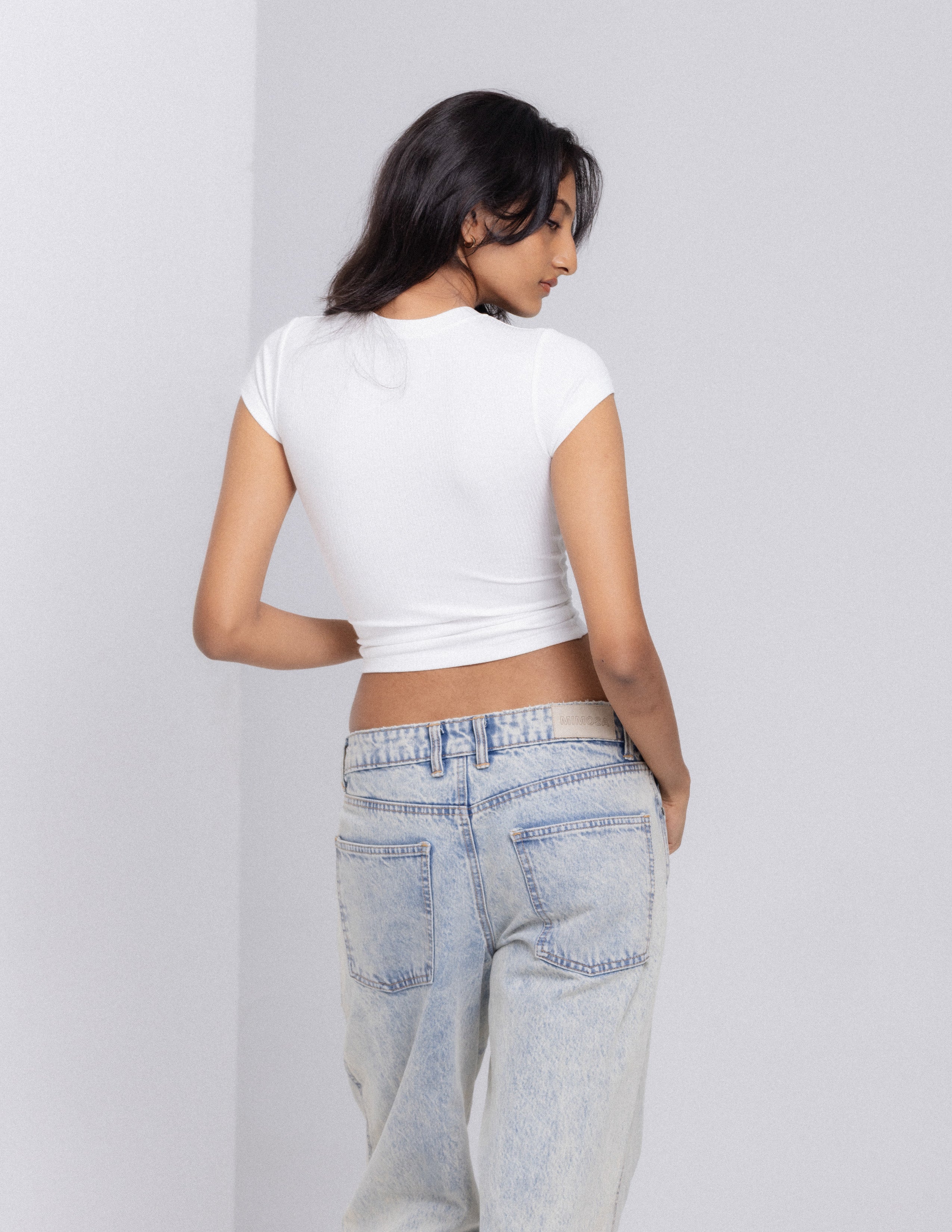 Rue High Neck Fitted Top