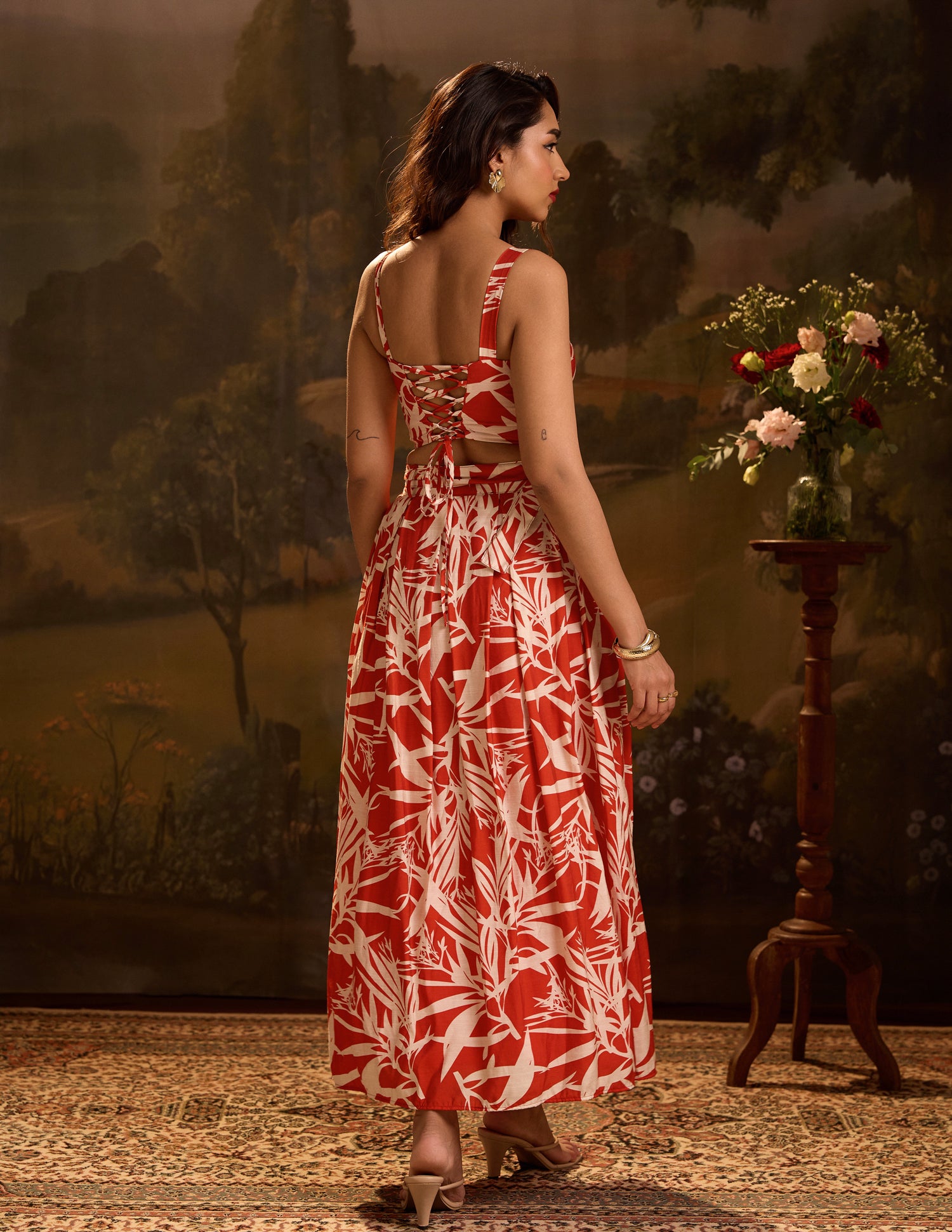 Belt Detailed Maxi Skirt