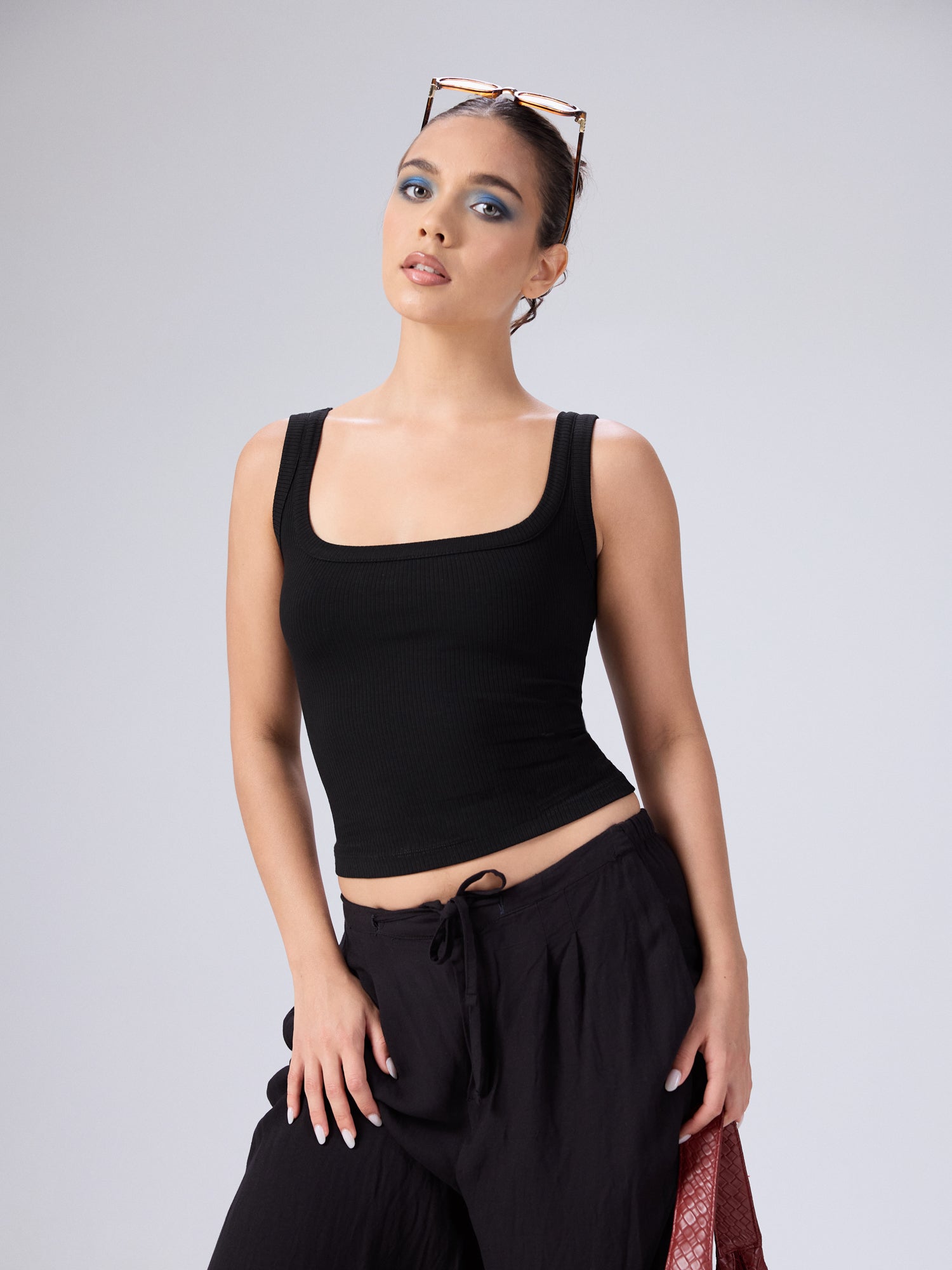 Lucy Scoope Neck Fitted Top