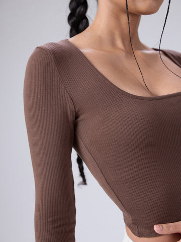 Lora Long Sleeved Fitted Top