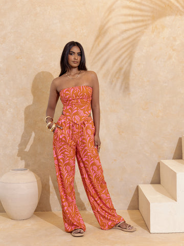 Drawstring Wide Leg Pant
