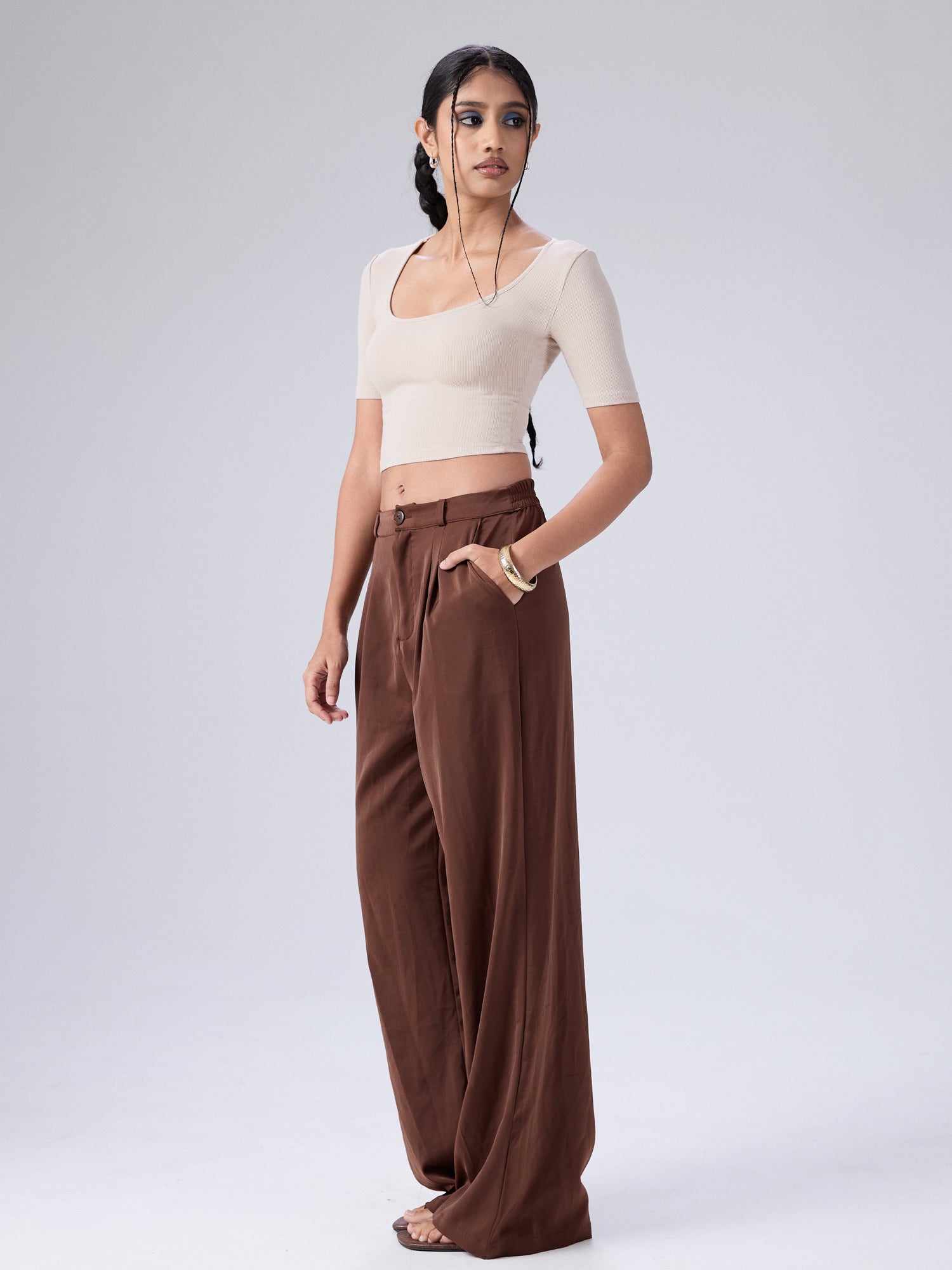 Nora Round Neck Short Sleeved Top