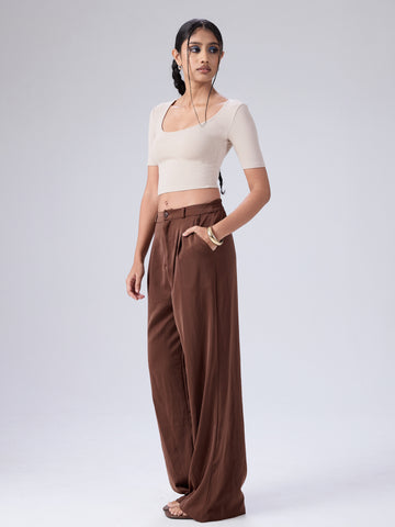 Nora Round Neck Short Sleeved Top