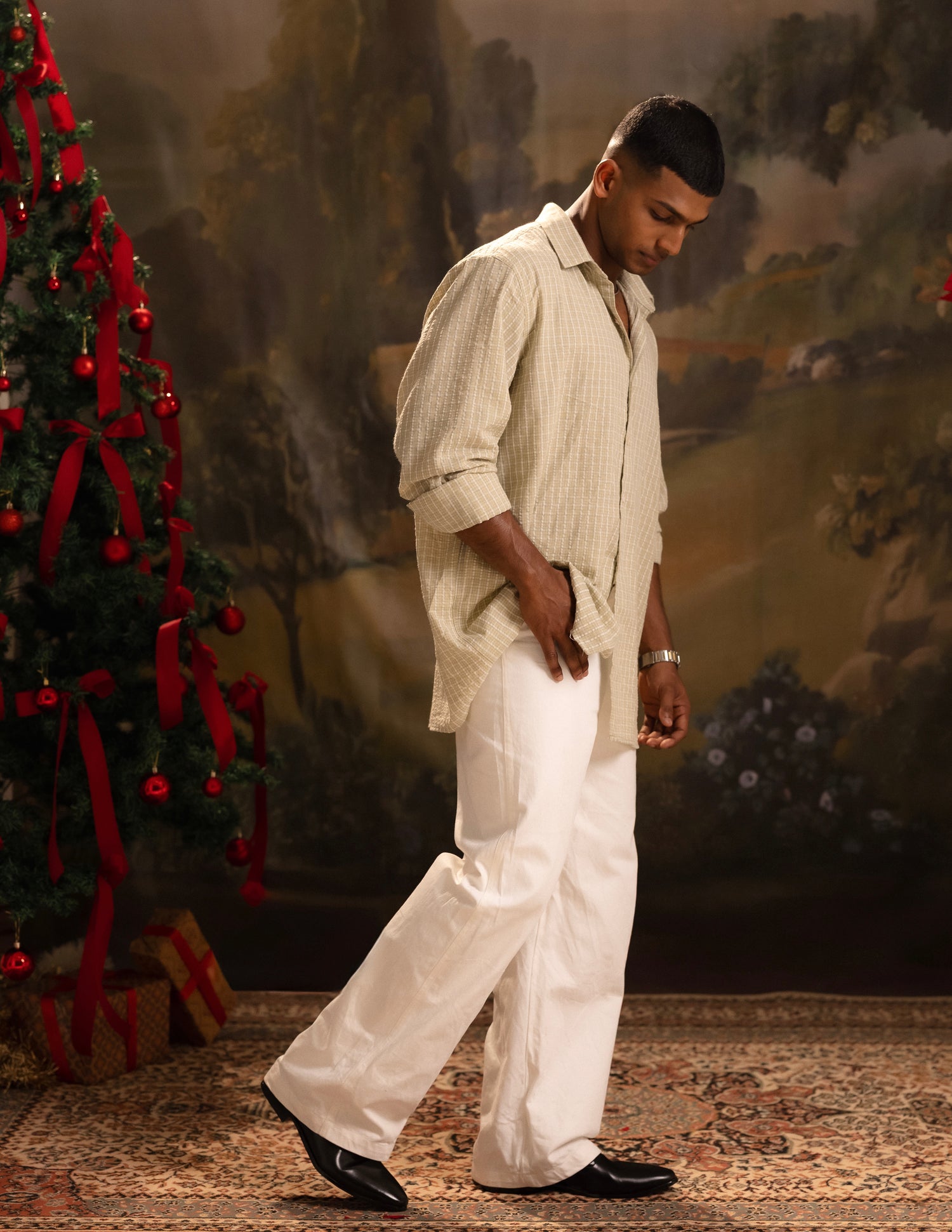 Oversized long sleeve shirt