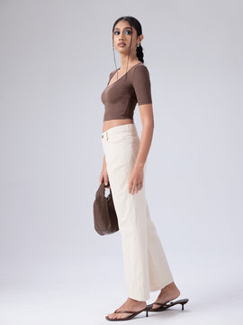 Nora Round Neck Short Sleeved Top