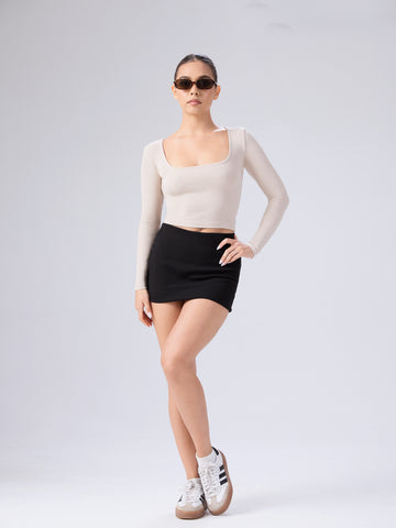 Lora Long Sleeved Fitted Top