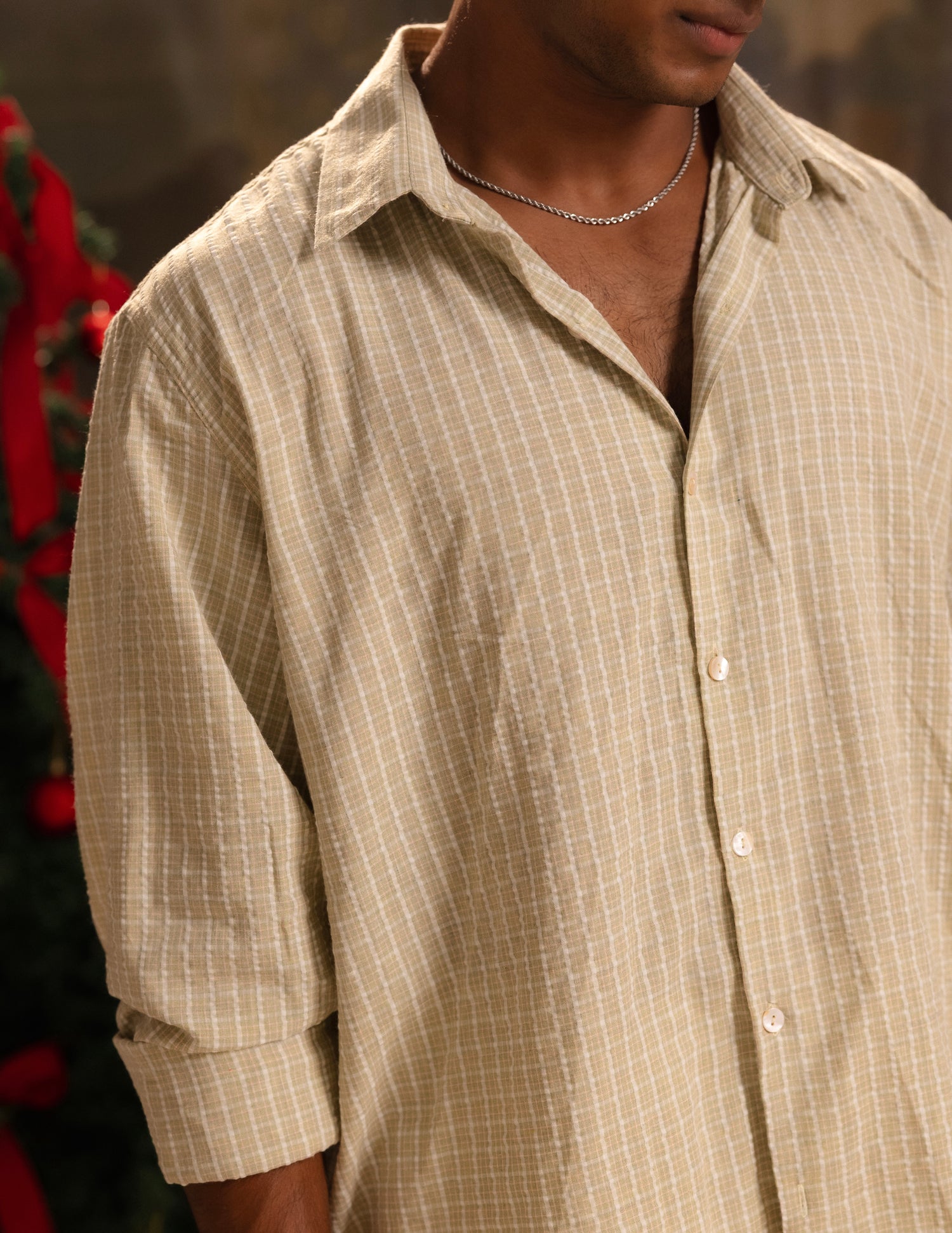 Oversized long sleeve shirt