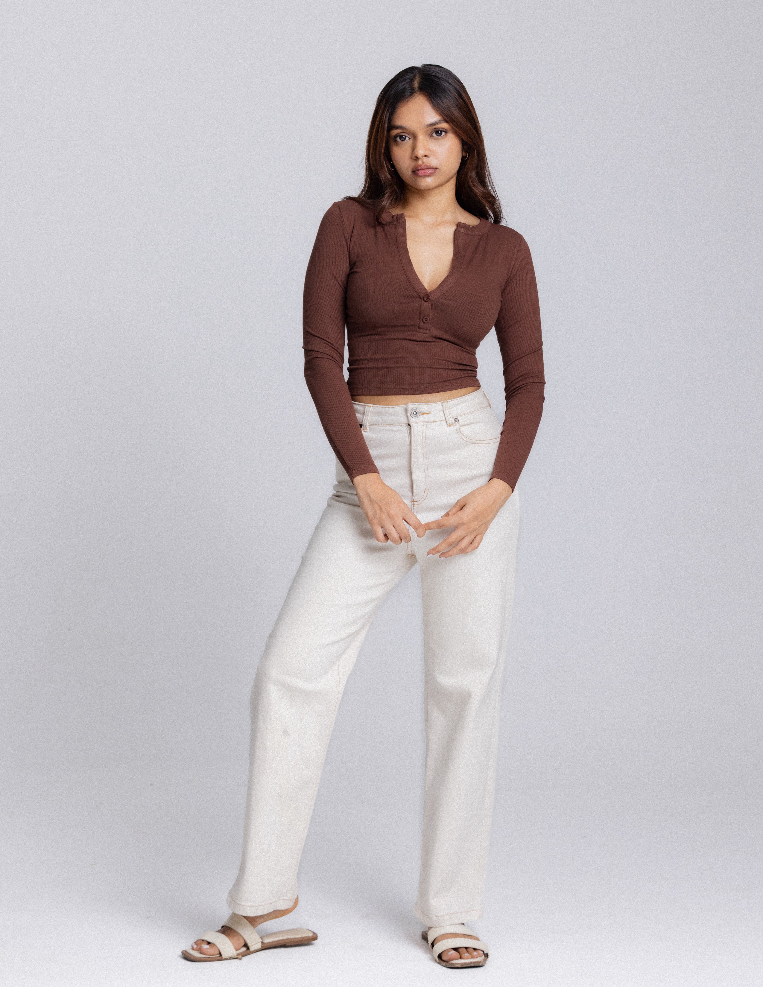 Ivy Long Sleeved Fitted Top