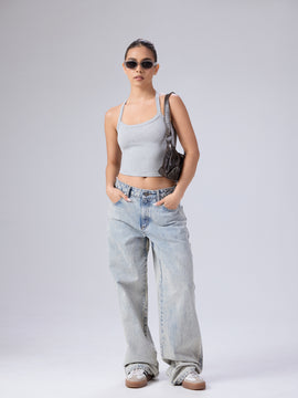 Shae Halter Neck Sleeveless Fitted Top