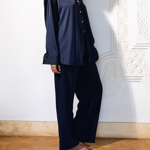 Drawstring Wide Leg Pant