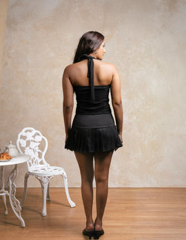 Pleated Mini Skirt