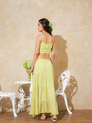 Tiered Maxi Skirt