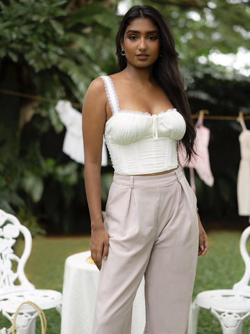 Lace Detailed Corset Top