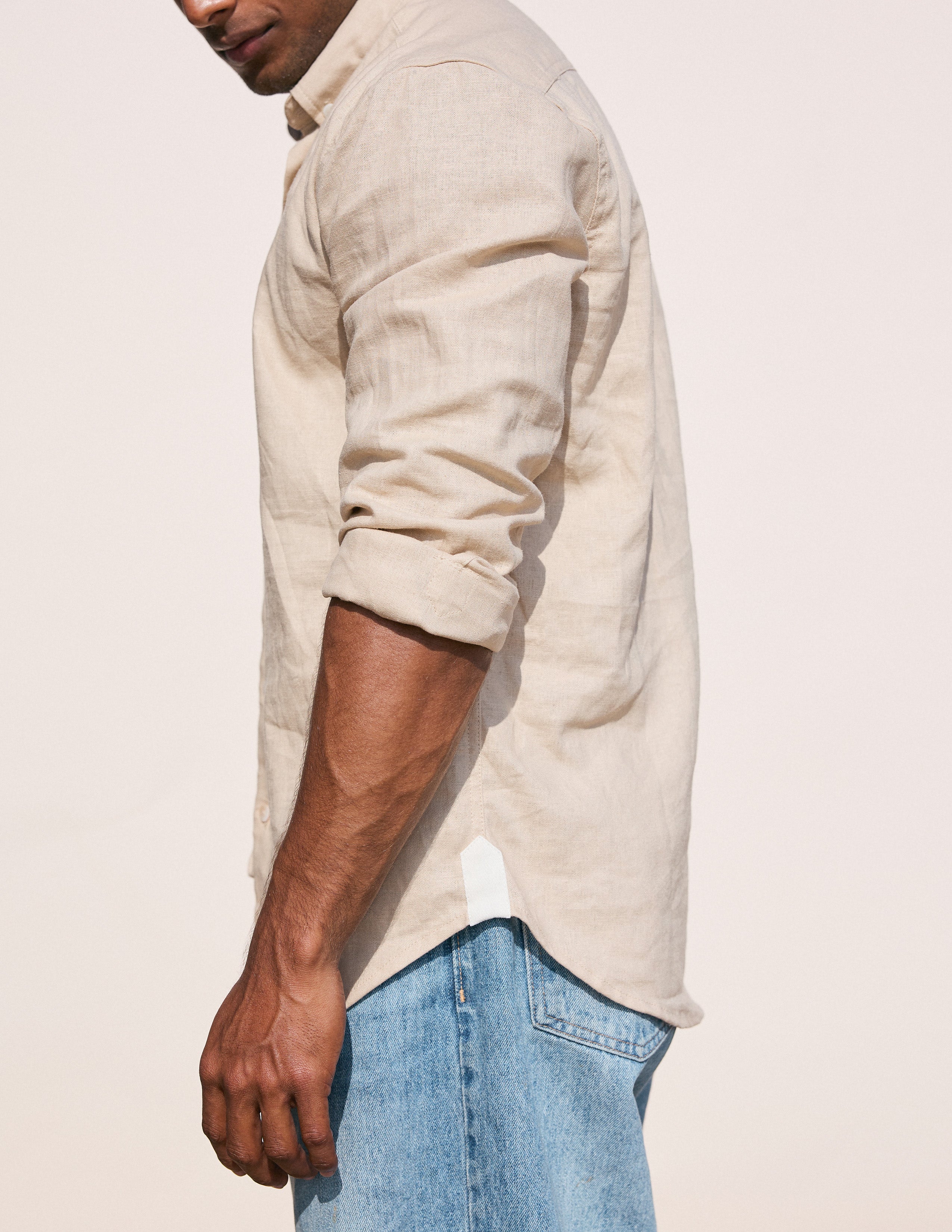 Contrast tab detail shirt