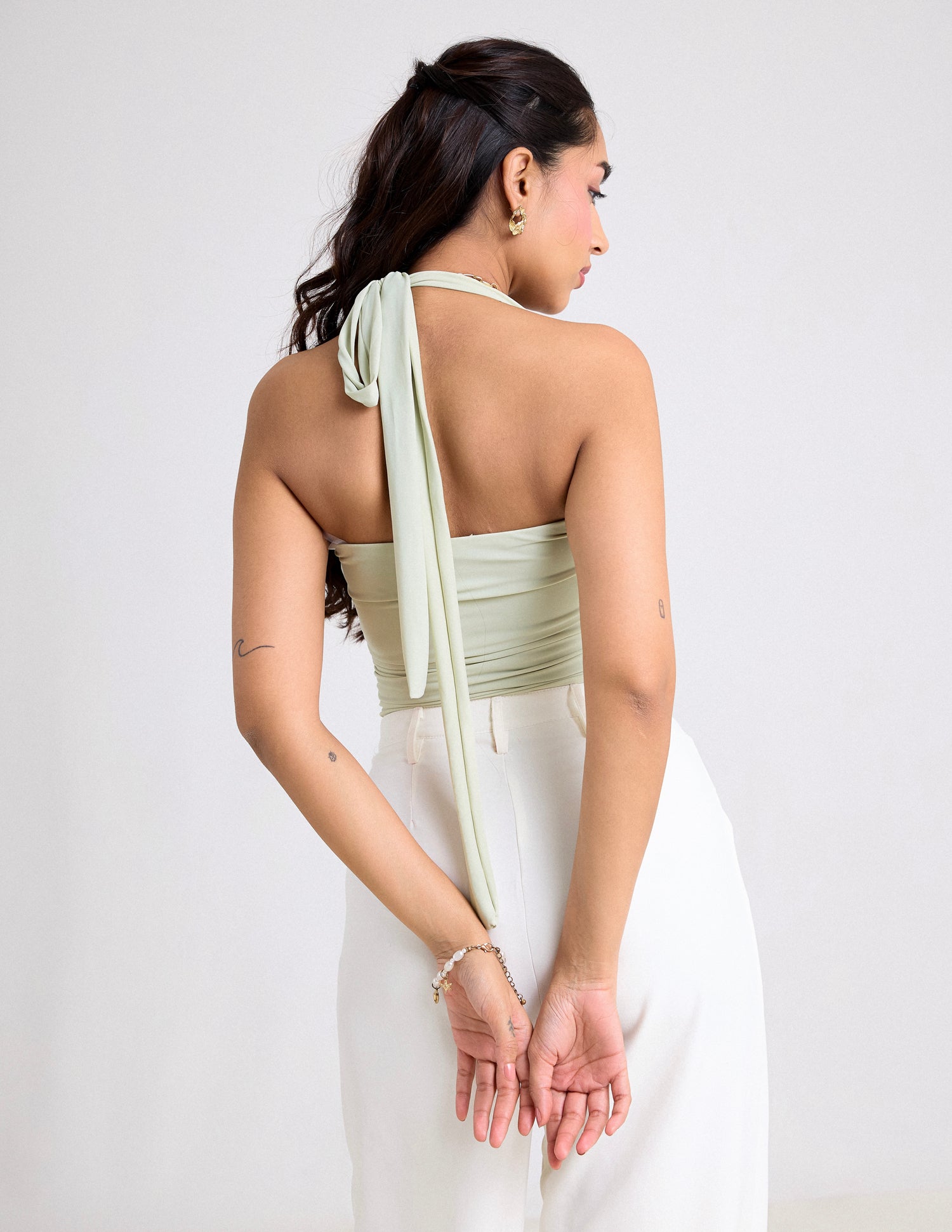 Fitted Halter Neck Top