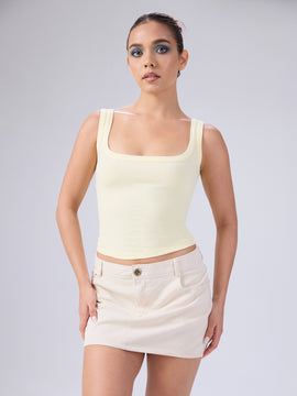 Lucy Scoope Neck Fitted Top