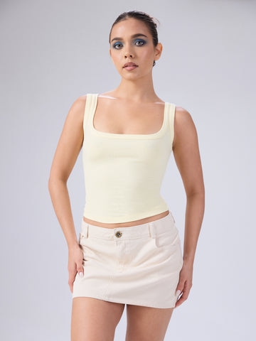 Lucy Scoope Neck Fitted Top
