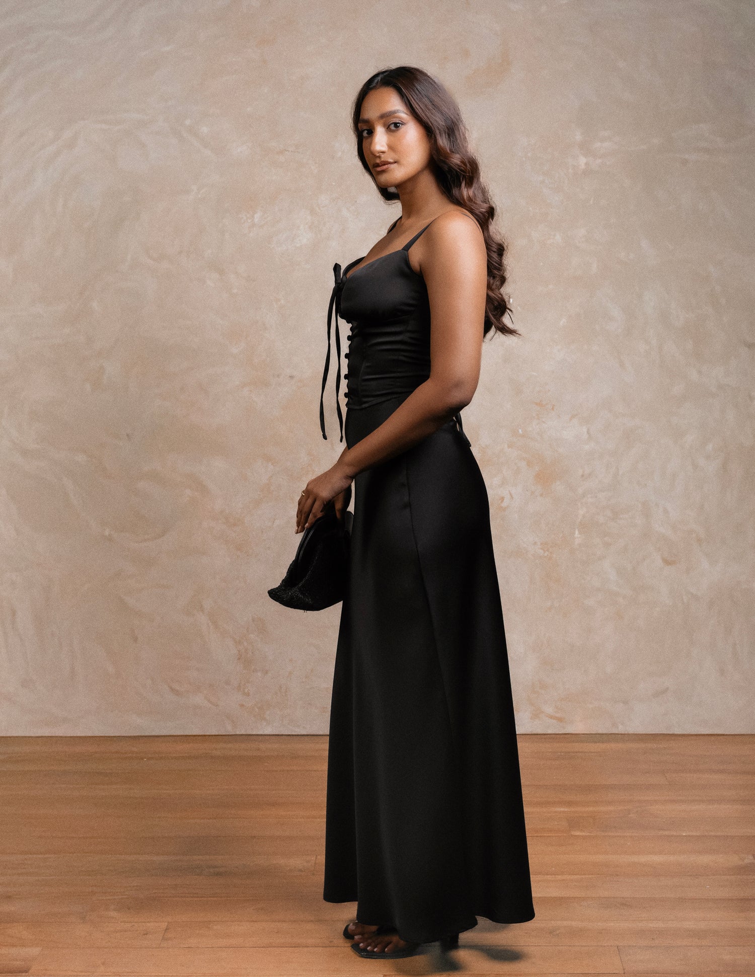 Back Tieup Button Down Corset Top