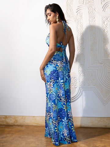Front Ruch Detailed Maxi Skirt