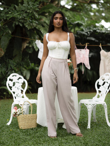 Lace Detailed Corset Top