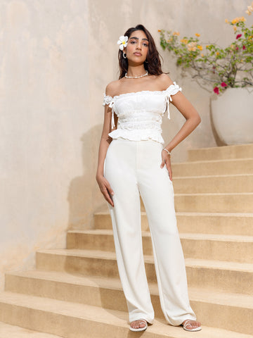 High Waist Straight Leg Pant