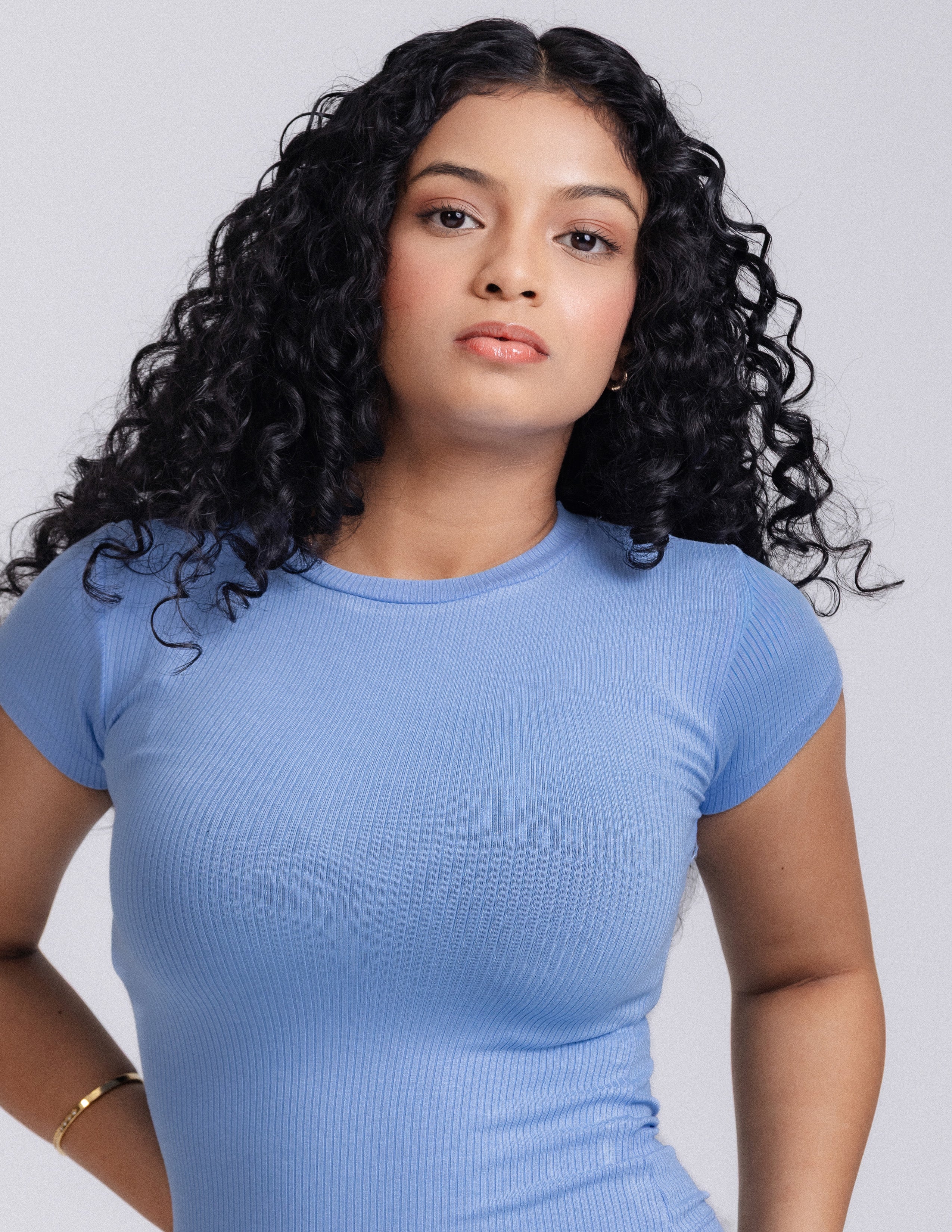 Rue High Neck Fitted Top