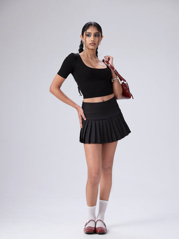 Nora Round Neck Short Sleeved Top