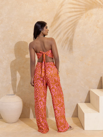 Drawstring Wide Leg Pant