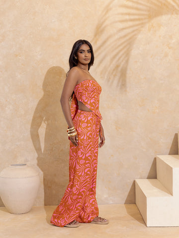 Drawstring Wide Leg Pant