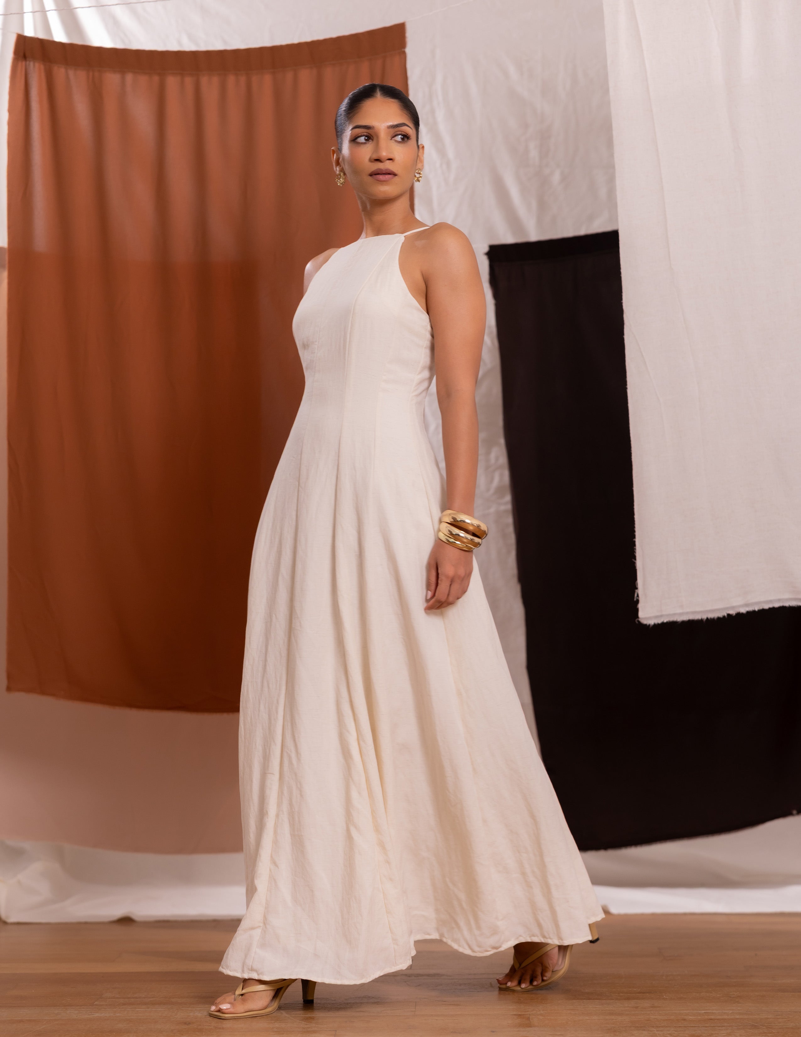 Halter Neck Maxi Dress