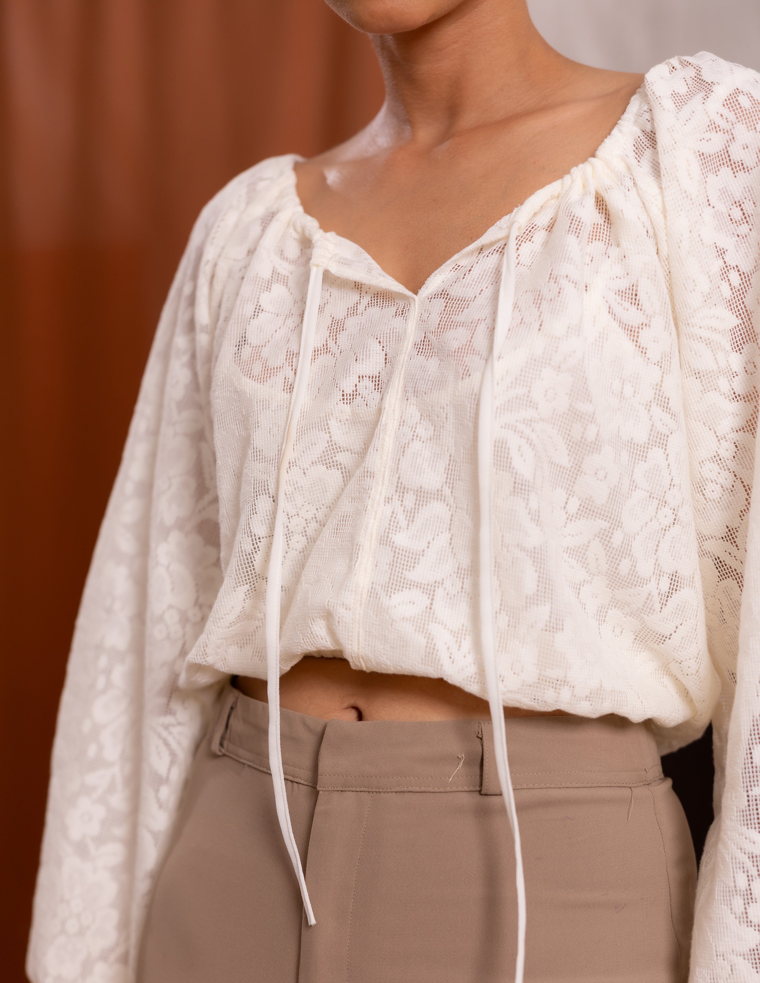 Loose Fit Lace Top