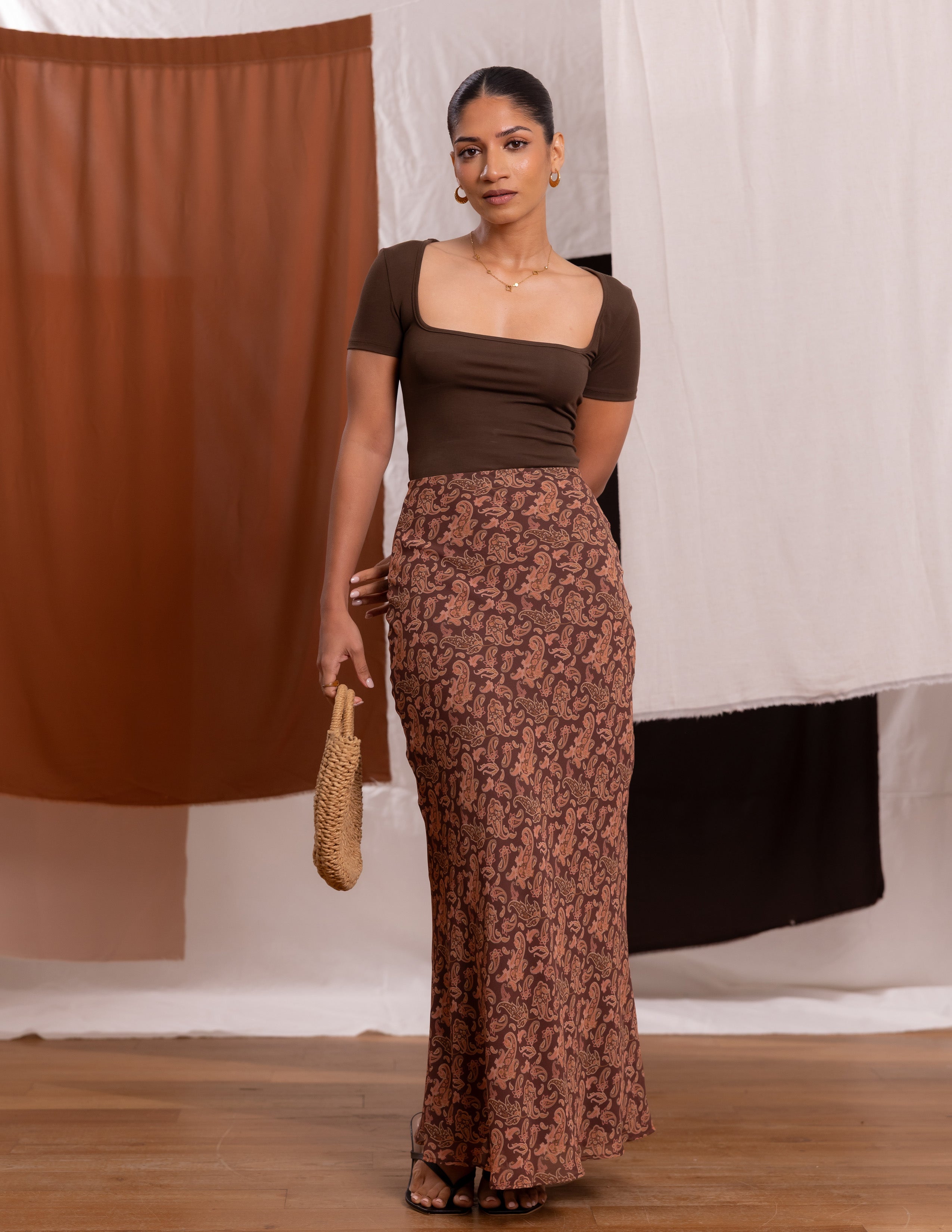 Bias Maxi Skirt