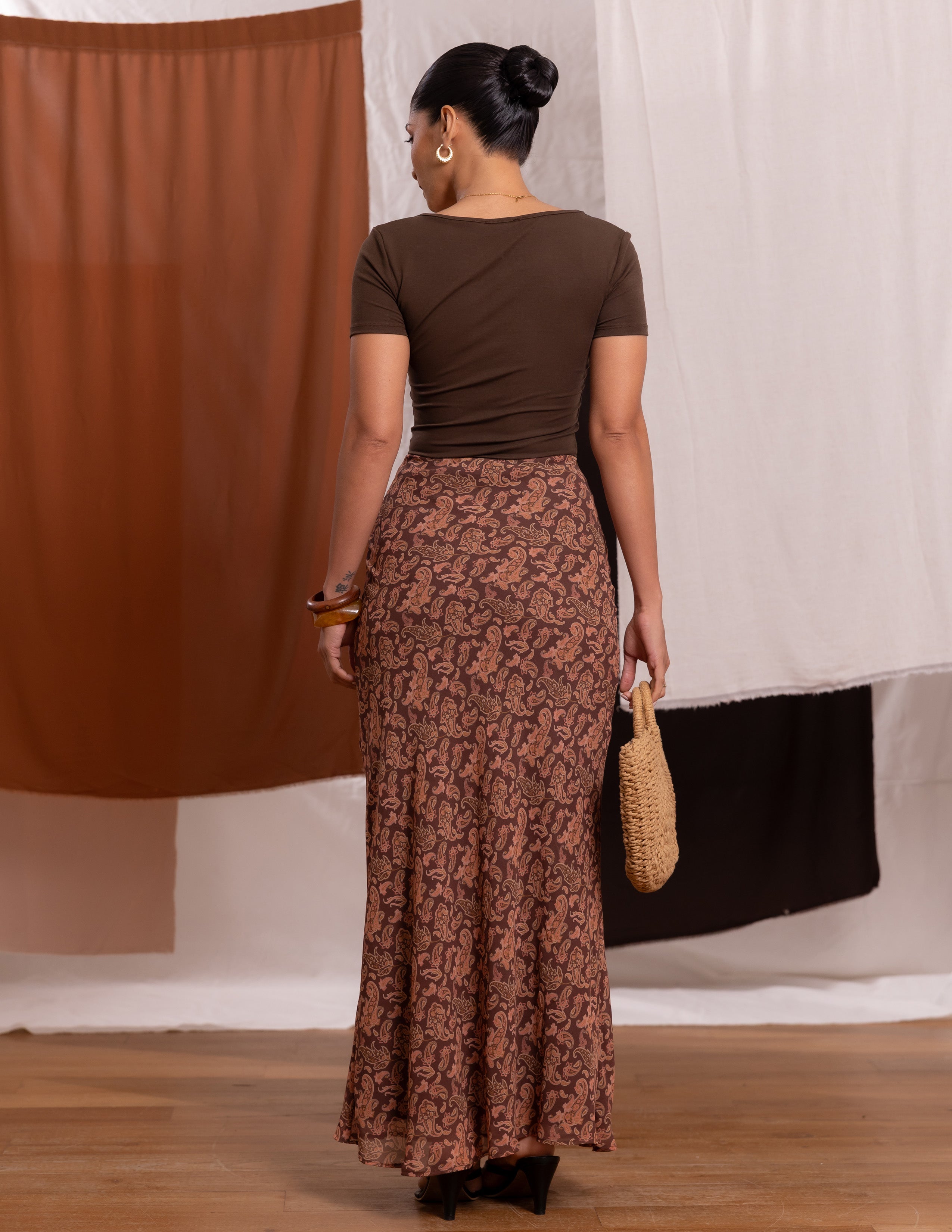 Bias Maxi Skirt