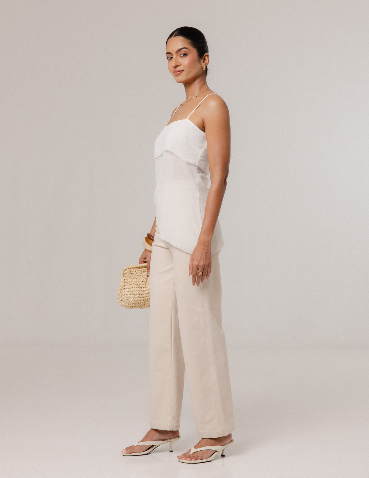 Asymetrical Hem Detailed Top