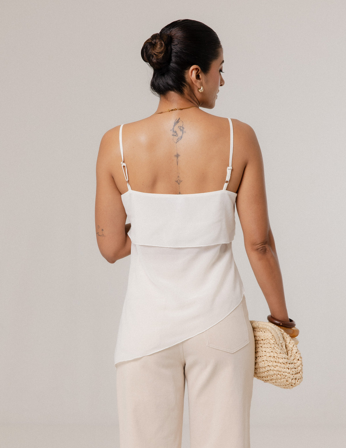 Asymetrical Hem Detailed Top